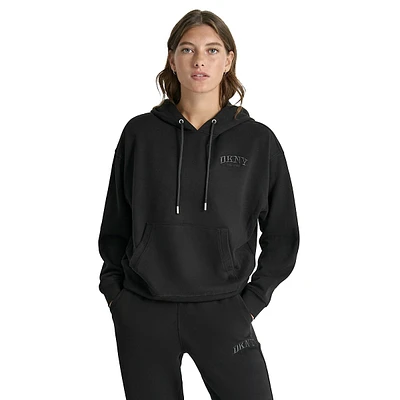 Sweat à capuche avec logo brodé