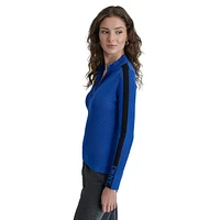 Logo-Stripe Ribbed Sweater
