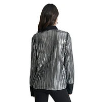 Foil Plissé Shirt