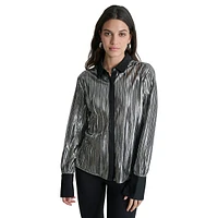Foil Plissé Shirt