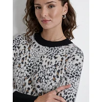 Animal-Print Sweater