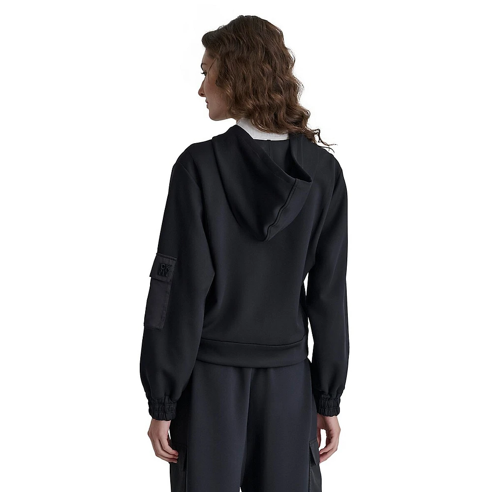 Soft Scuba Pull-On Cargo Hoodie