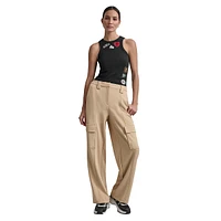 Straight-Leg Crepe Cargo Pants