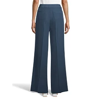 Pleated Wide-Leg Dress Pants