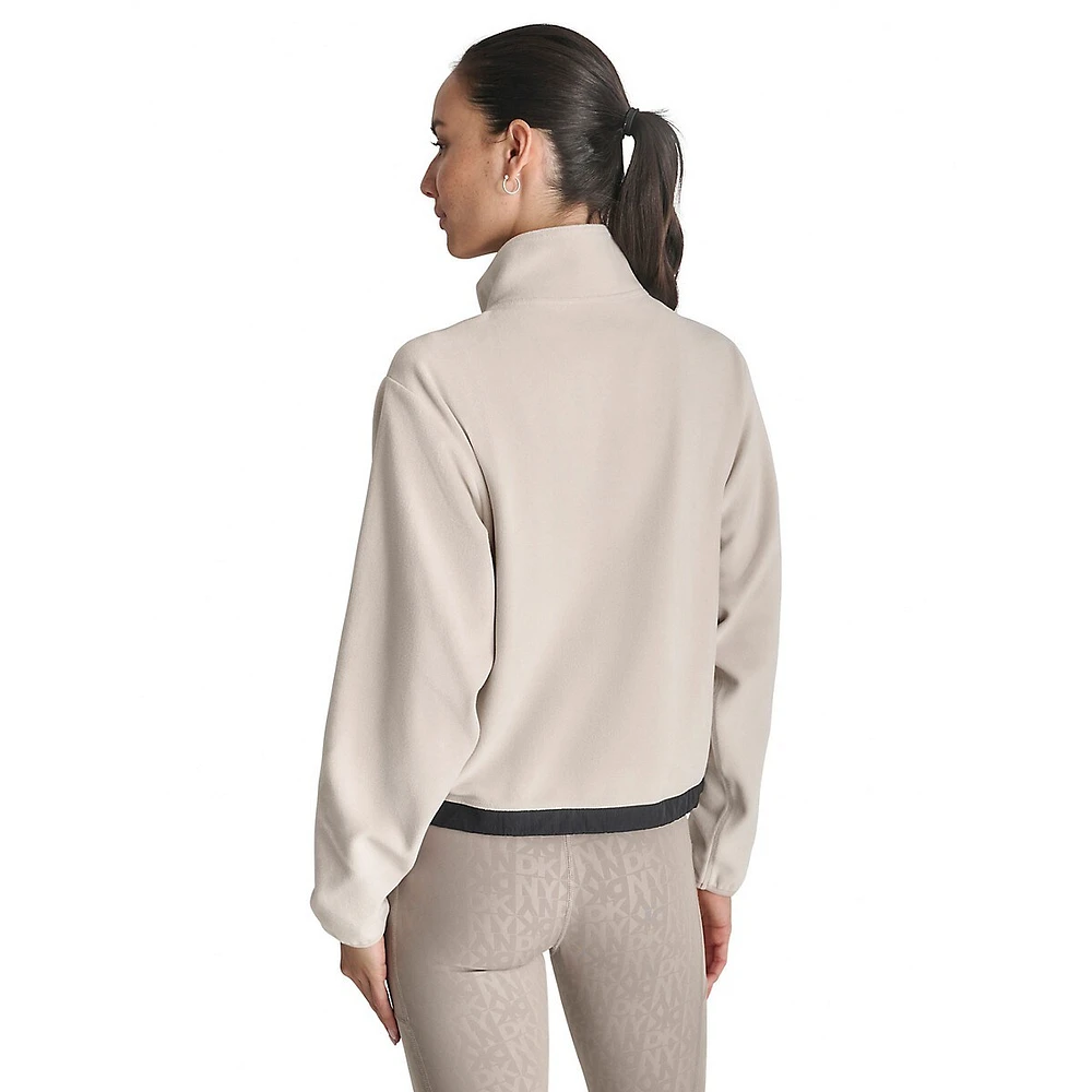 Mock-Neck Full-Zip Jacket