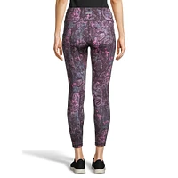 Elevate Interlock Printed High Waist Cropped Tights