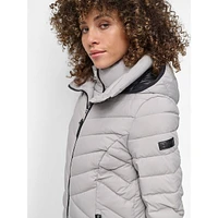 Hooded Short Packable Gilet Coat