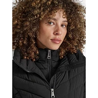 Hooded Short Packable Gilet Coat