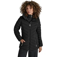 Hooded Short Packable Gilet Coat