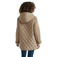 Hooded Quilted & Insulated Barn Jacket