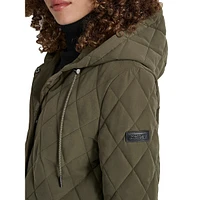 Hooded Quilted & Insulated Barn Jacket