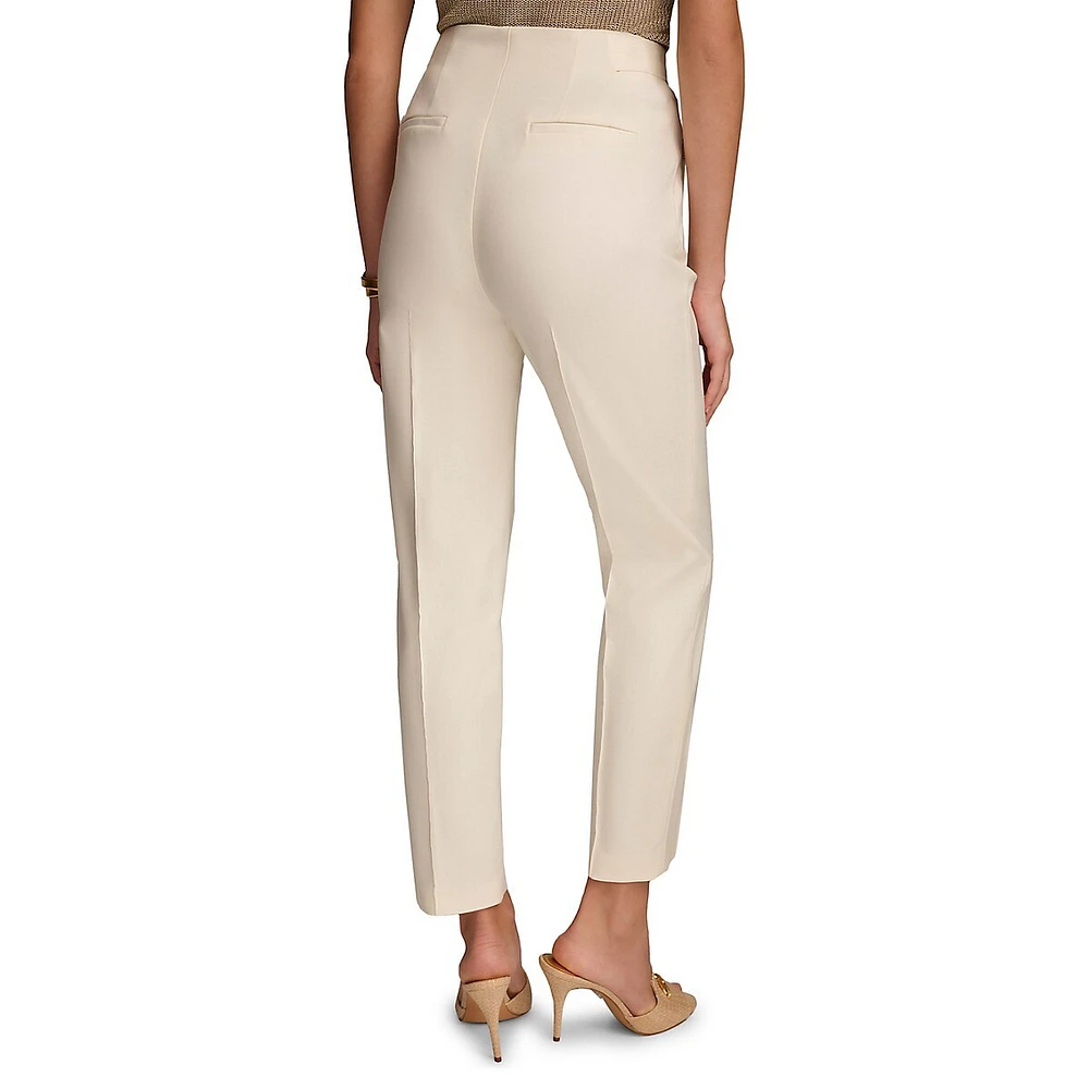 Slim-Leg Zip-Pocket Trousers