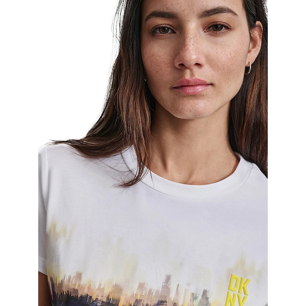 Cityscape Graphic Crewneck T-Shirt