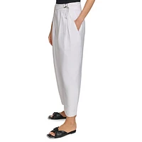 Belted Pleat Pants