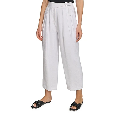Belted Pleat Pants