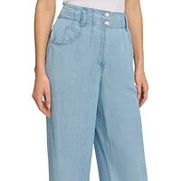 5-Pocket Wide-Leg Tencel Pants