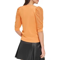 Mesh-Sleeve Top