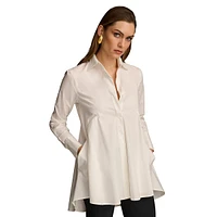 Shirt-Style A-Line Tunic