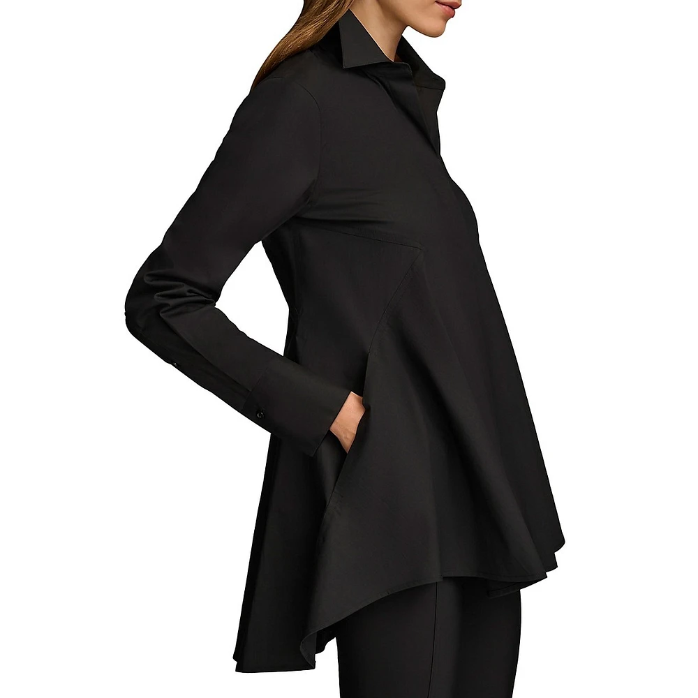 Shirt-Style A-Line Tunic