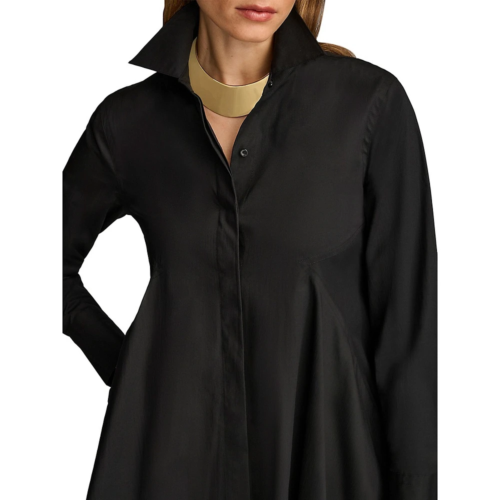 Shirt-Style A-Line Tunic