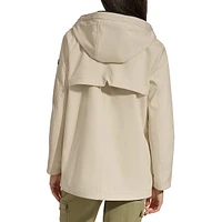 Water-Resistant Hooded Rain Jacket