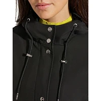 Water-Resistant Hooded Rain Jacket