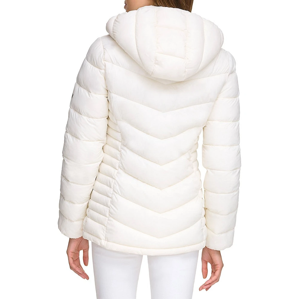 Lightweight Packable Puffer Short Coat