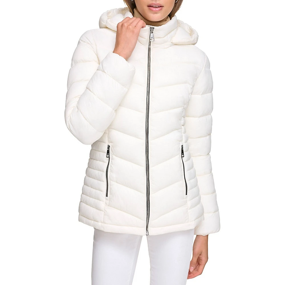 Lightweight Packable Puffer Short Coat