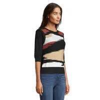 Colourblock Elbow-Sleeve Sweater