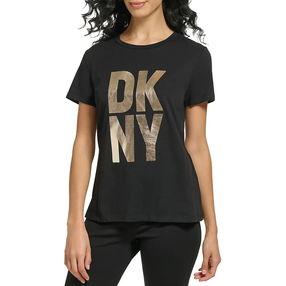 DKNY Brand T shirt White DKNY T shirt Cotton T shirt for women –