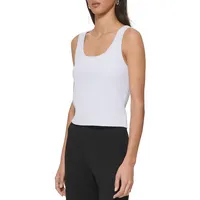 Lurex Rib Sweater Tank