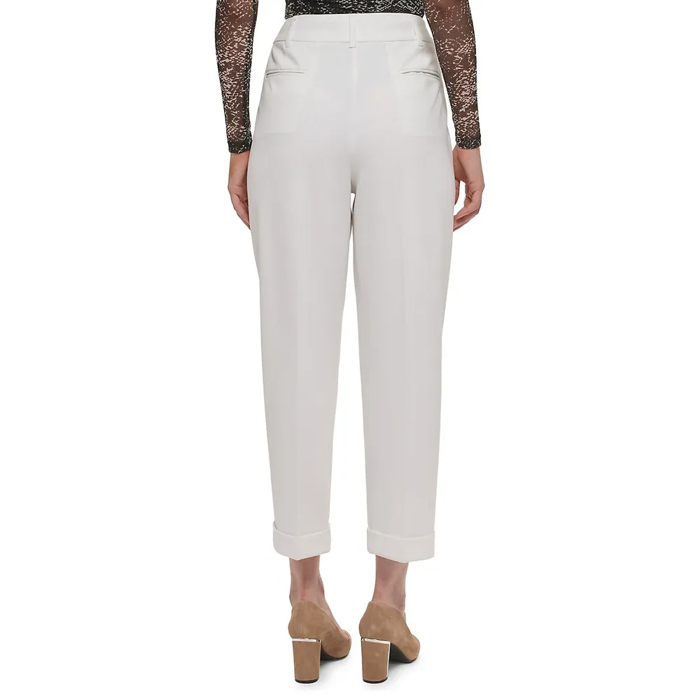 Relaxed Straight Pull-On Pants