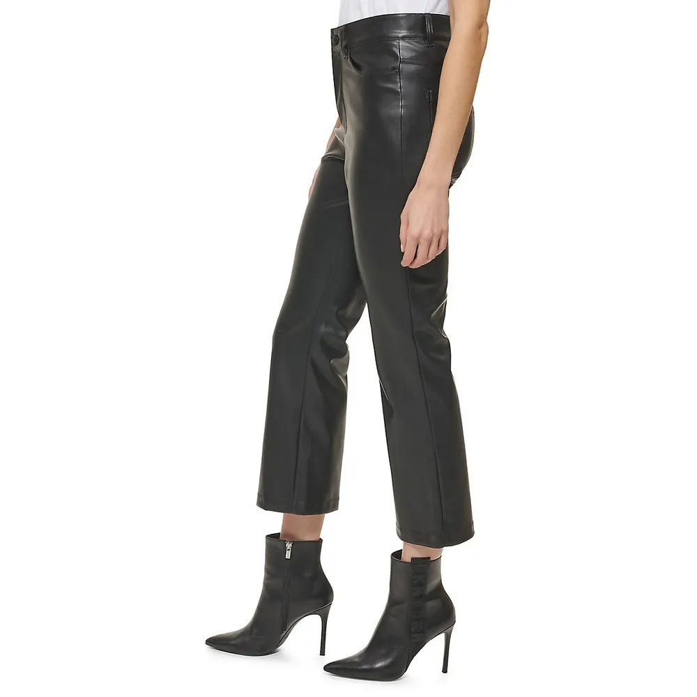 Butter Faux-Leather Pants