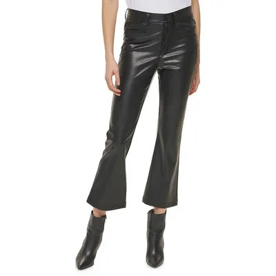 Butter Faux-Leather Pants