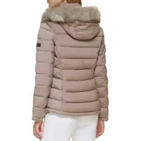 Stretch Hooded Puffer Jacket