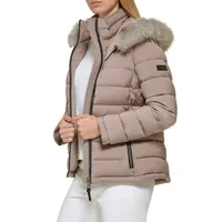 Stretch Hooded Puffer Jacket