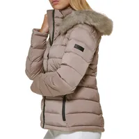 Stretch Hooded Puffer Jacket