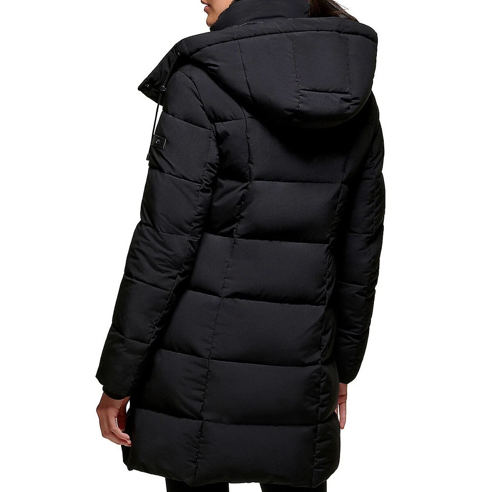 Attached Hood Puffer Jacket