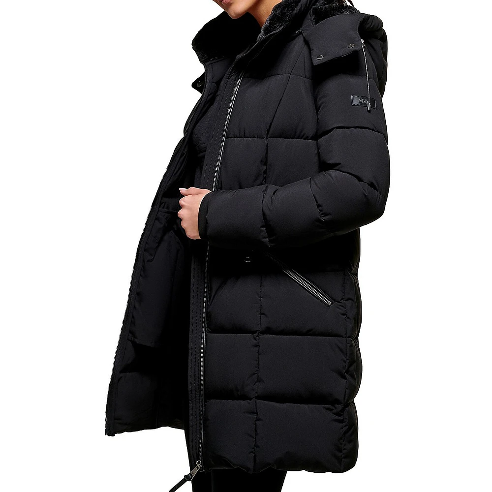 Attached Hood Puffer Jacket