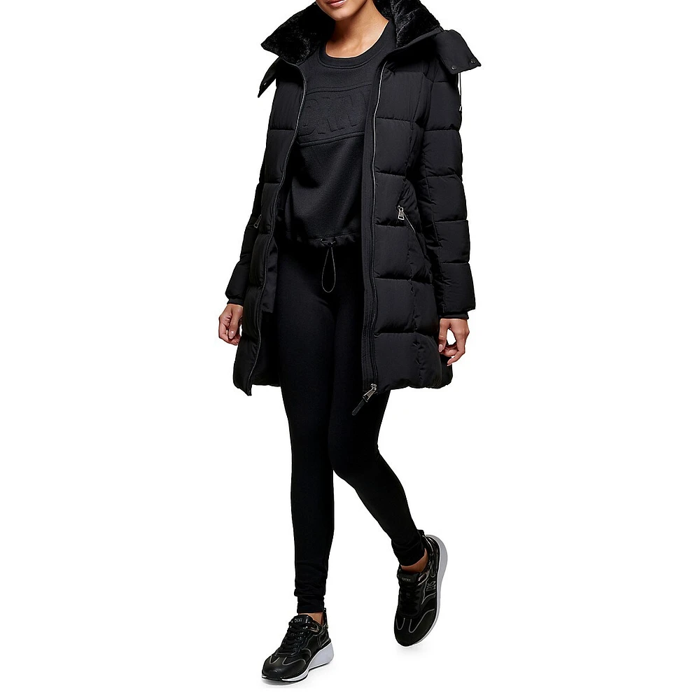 Attached Hood Puffer Jacket
