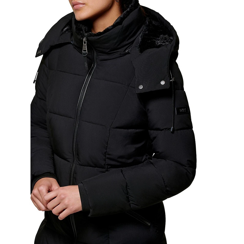 Attached Hood Puffer Jacket