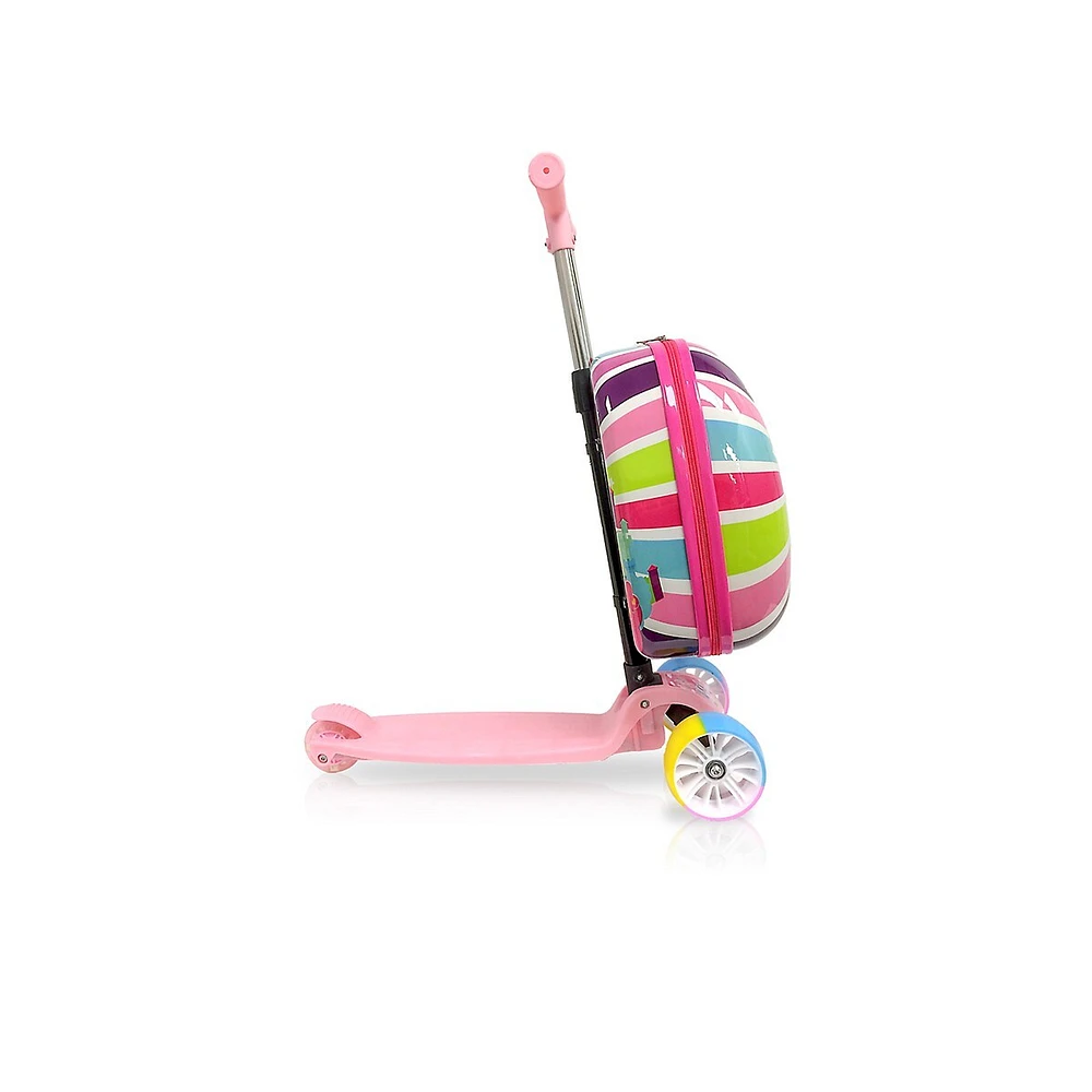 TUCCI Italy 14in Magical Unicorn Children Luggage Scooter for Kids