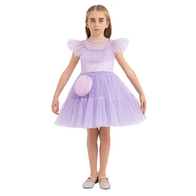 Girls Special Occasion Lilac Formal Dress
