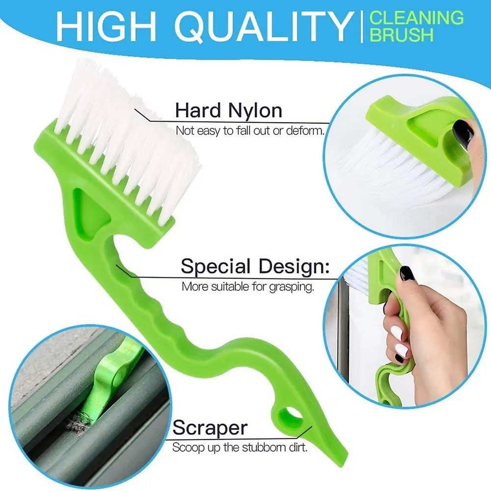 3pcs Window Groove Brush Slit cleaning brush Window Groove