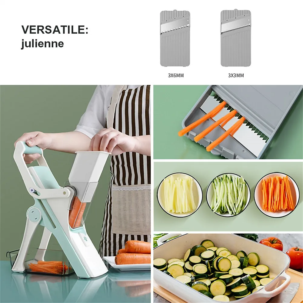 Toytexx Multifunctional Vegetable Slicer Safe Slice Mandoline Adjustable  Food Chopper