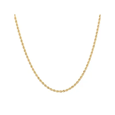 50cm (20") Rope Chain In 10kt Gold