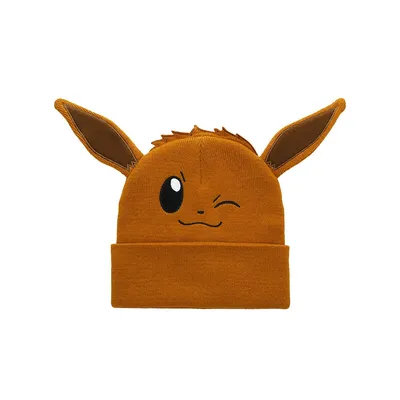 Pokemon Eevee Embroidered Beanie With Ears