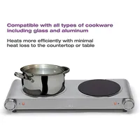 Hp1269 Portable Double Infrared Cooktop Stainless Steel