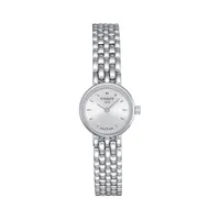 Montre-bracelet argentée en acier inoxydable T-Lady Lovely