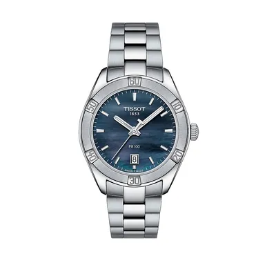 T-Classic PR 100 Sport Chic Stainless Steel Bracelet Watch T10191011121